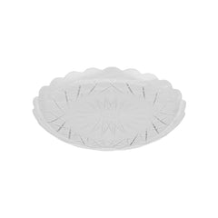 5 Pieces Round Crystal Plate - hotpackwebstore.com - Plastic Plates