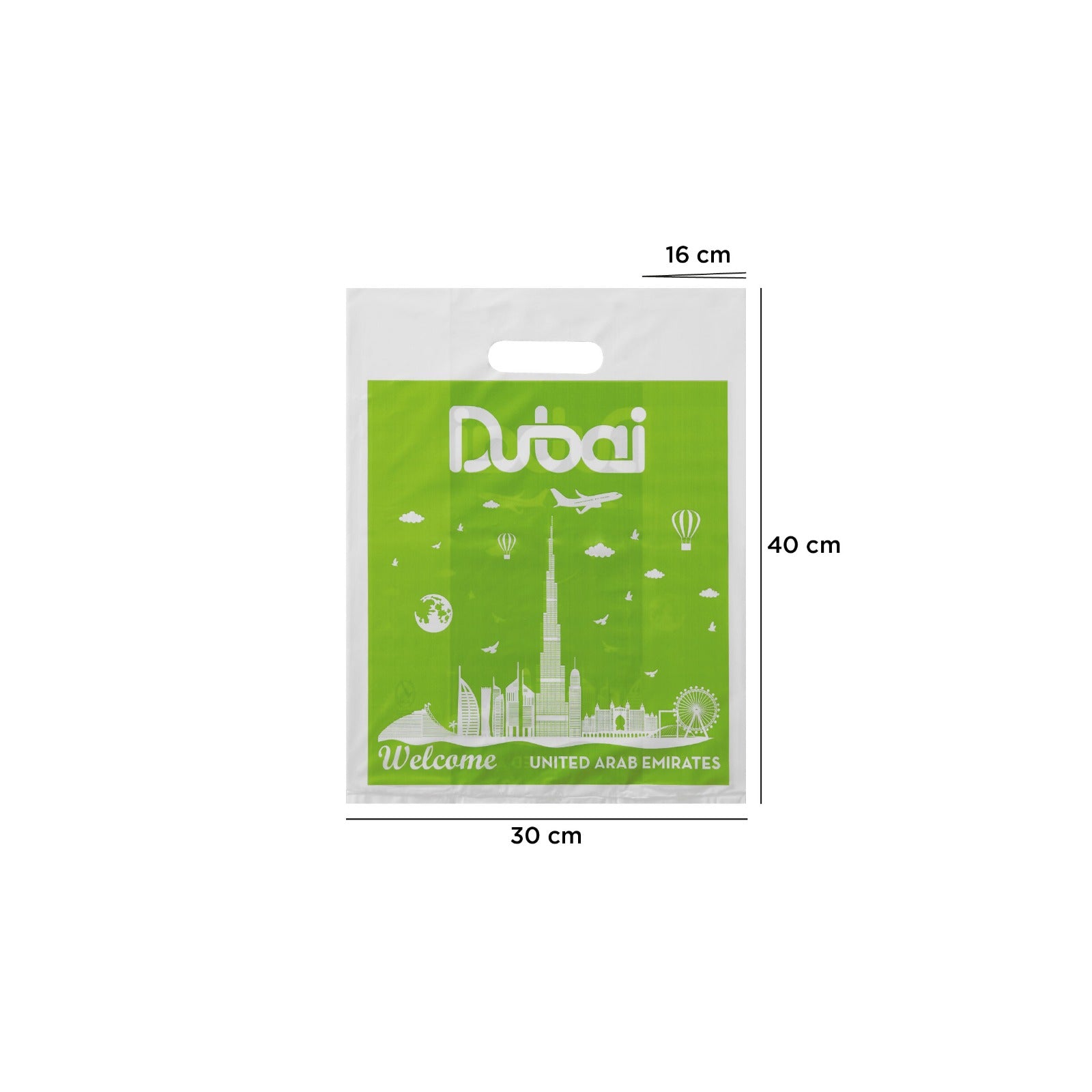 Welcome DXB Printed Plastic Carry Bag 1kg - hotpackwebstore.com