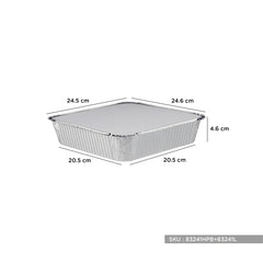 83241 Aluminium container with lid - Hotpack Global
