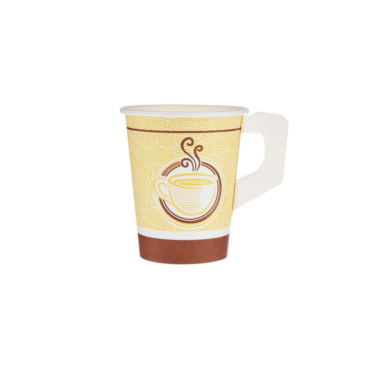 9 Oz Printed Single Wall Paper Cups with Handle 1000 Pieces - hotpackwebstore.com - Single Wall Paper Cups