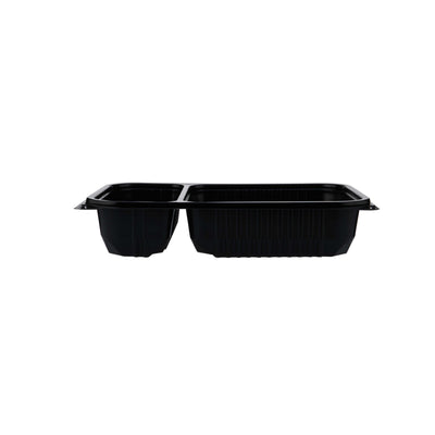 Black Microwave Container 2 Compartment