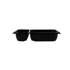 Black Microwave Container 2 Compartment
