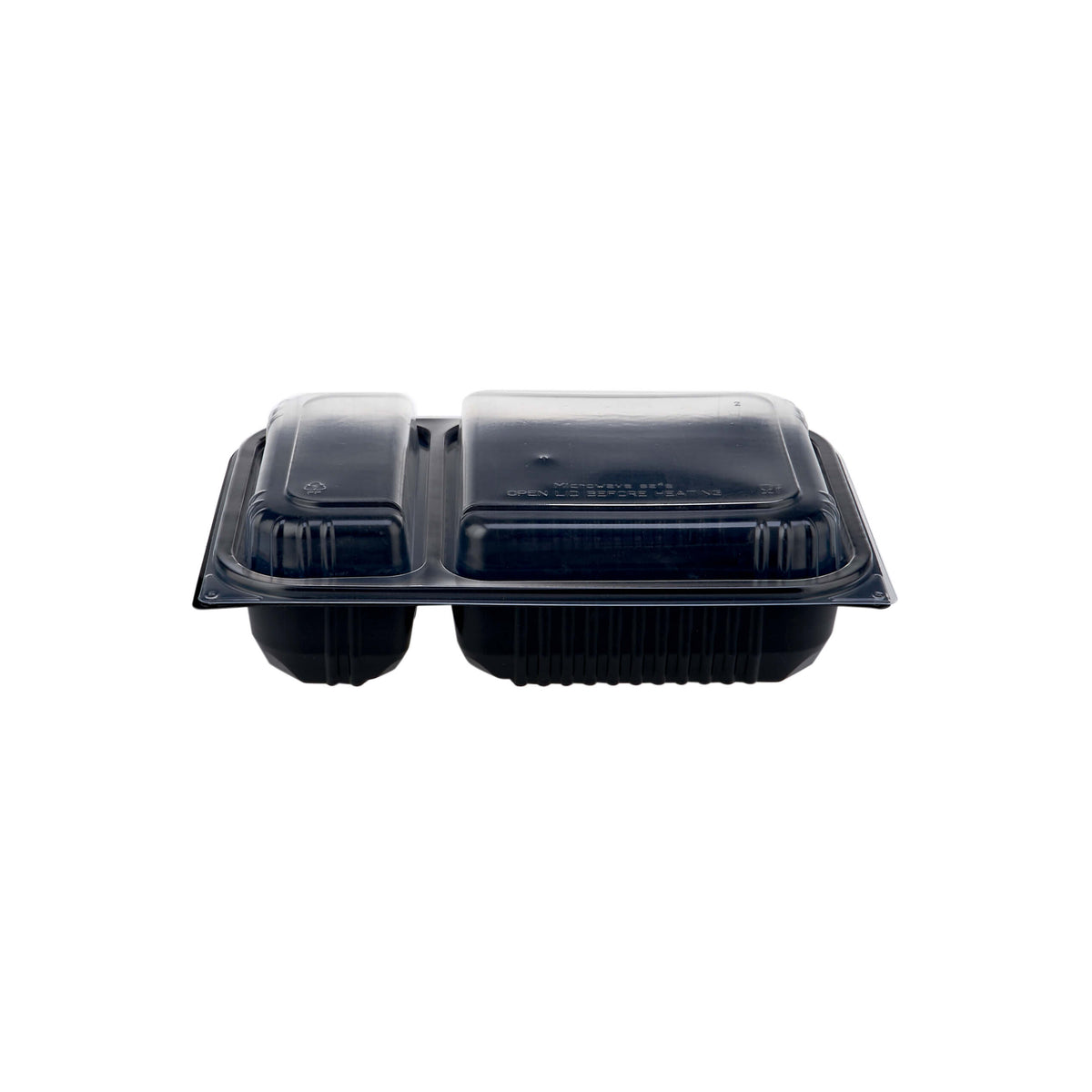 Black Microwave Container 2 Compartment
