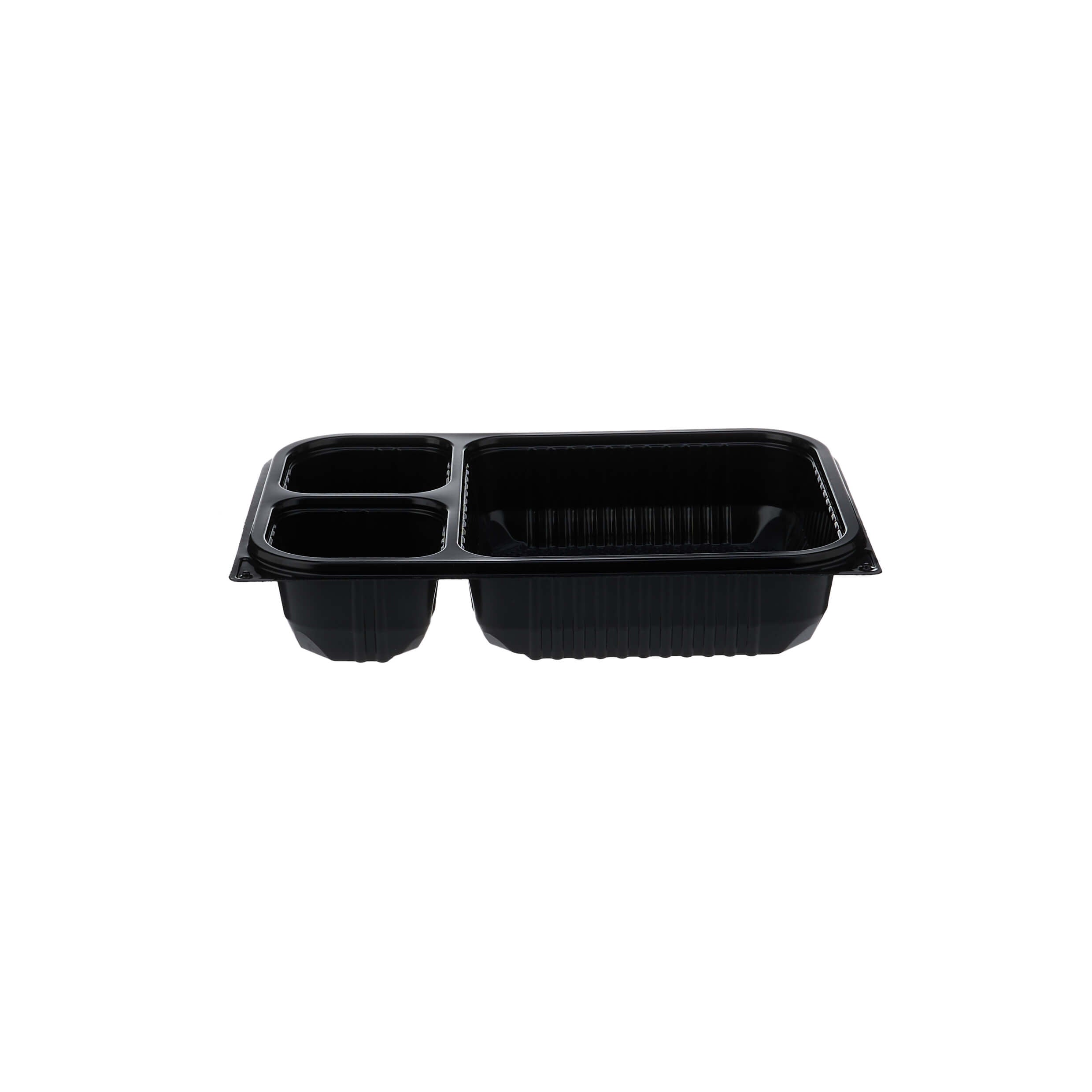 Black Microwave Container 3 Compartment
