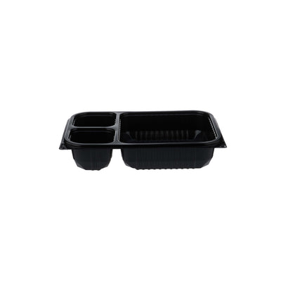Black Microwave Container 3 Compartment