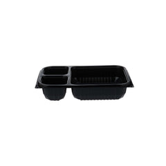 Black Microwave Container 3 Compartment