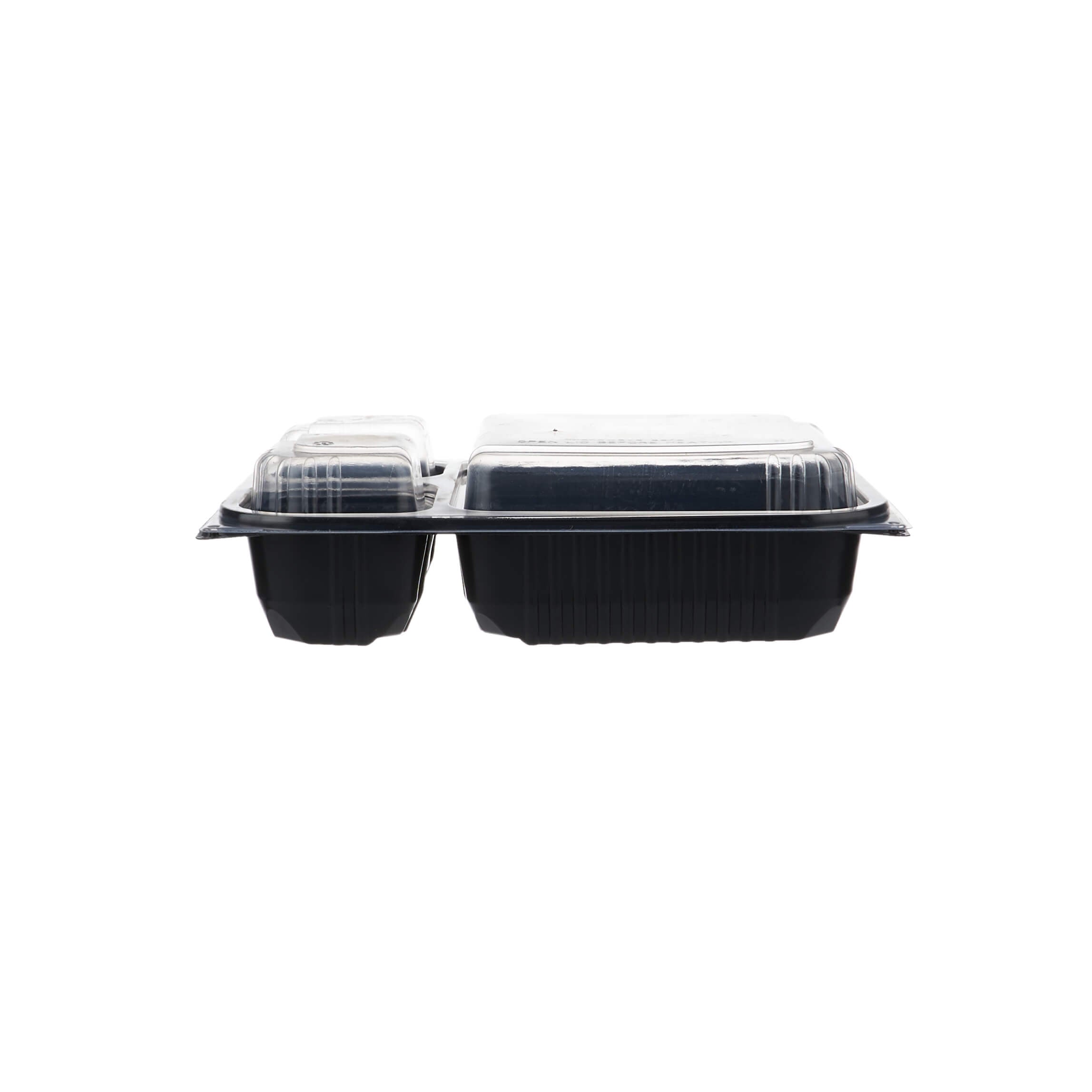 Black Microwave Container 3 Compartment