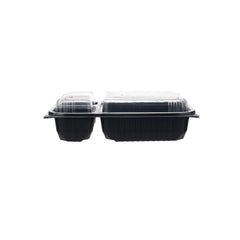 Black Microwave Container 3 Compartment