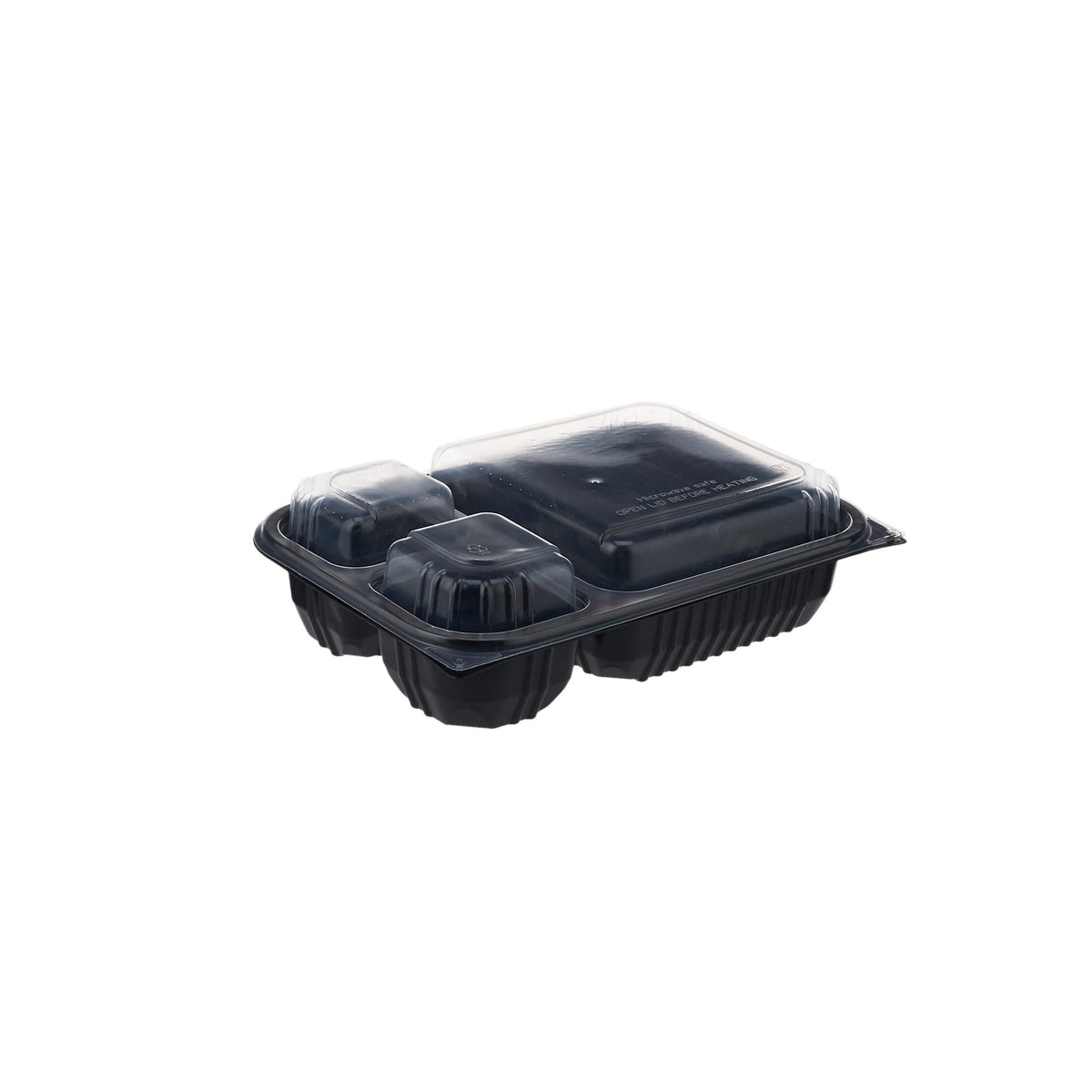 Black Microwave Container 3 Compartment
