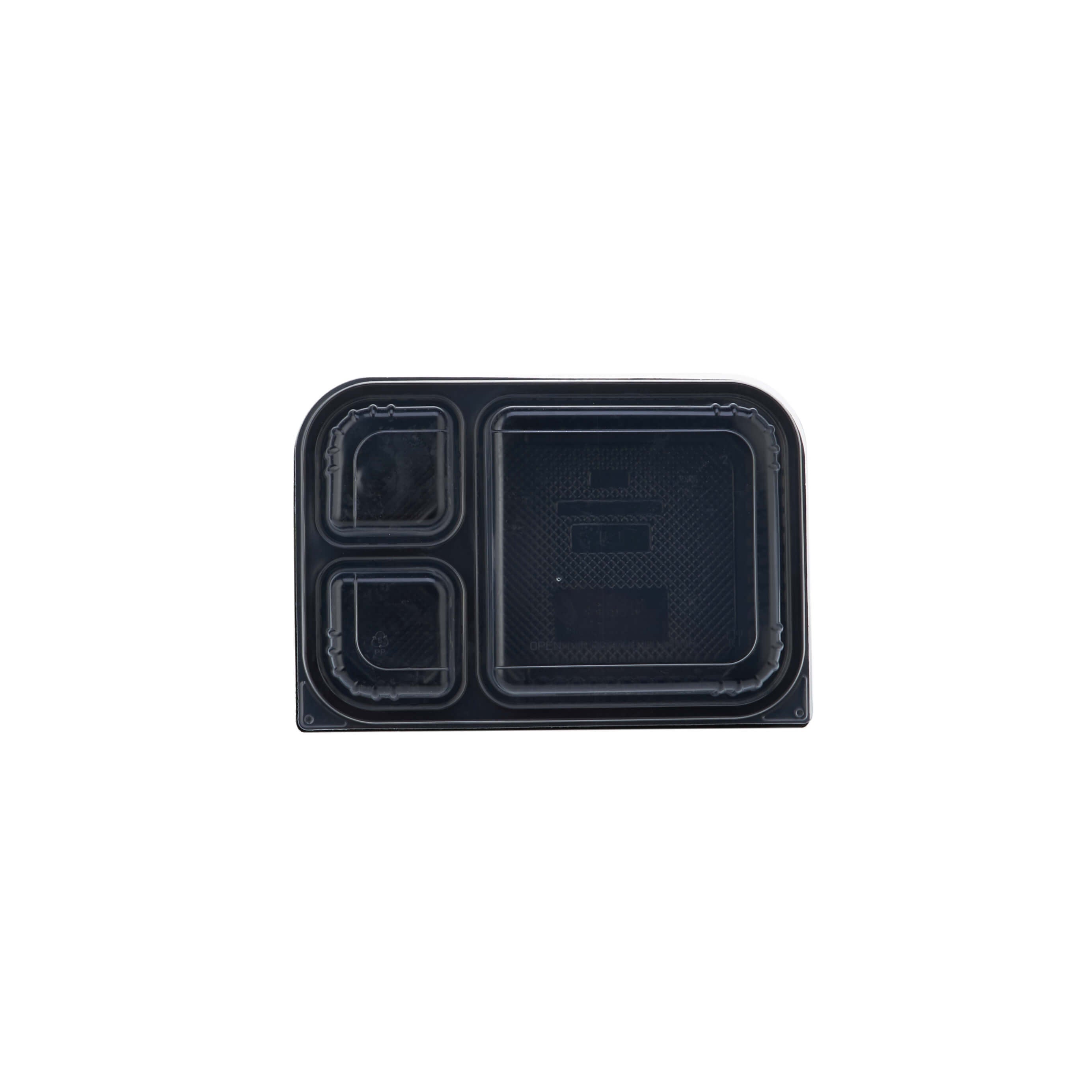 Black Microwave Container 3 Compartment