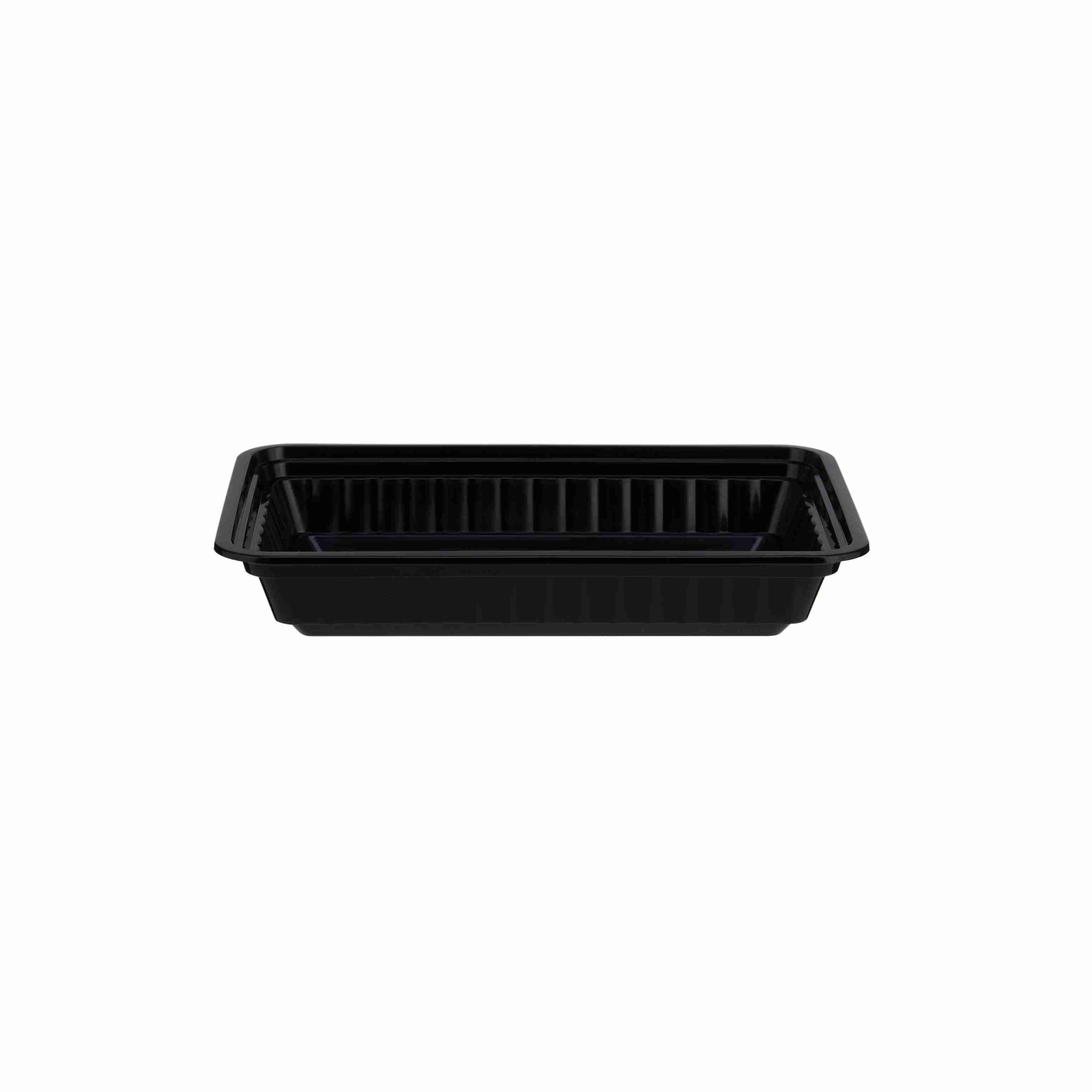 Black Base Heavy Duty Rectangular Container 28 oz | 300 Pieces - hotpackwebstore.com