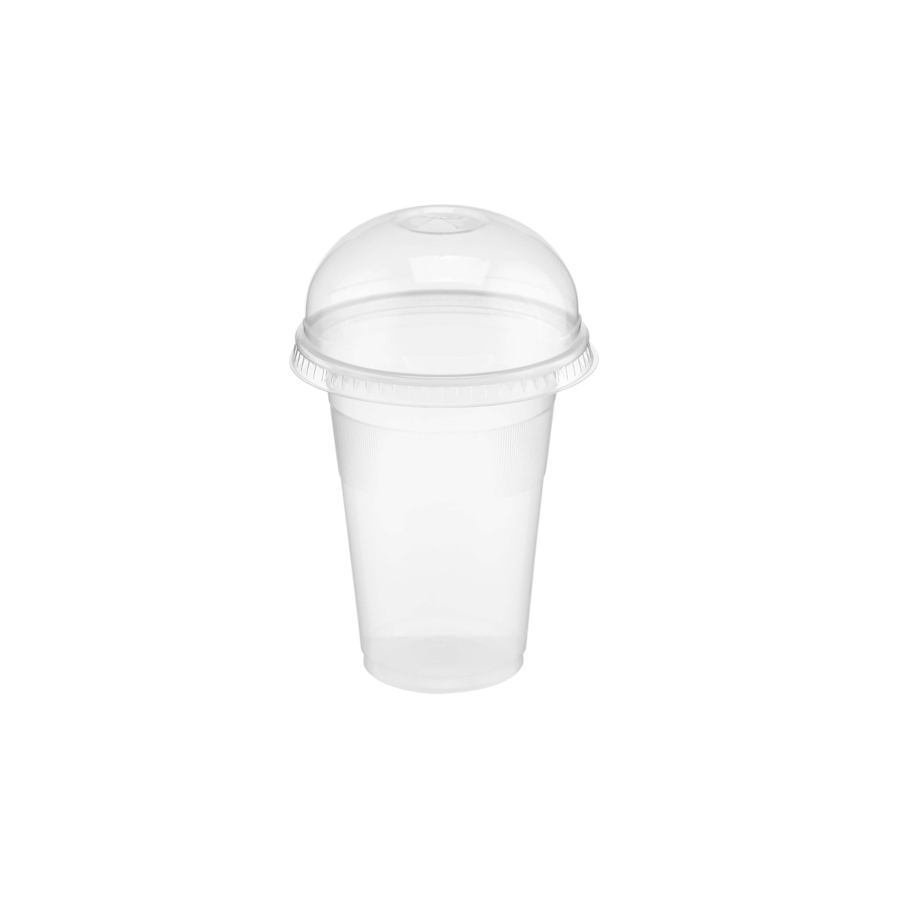 12 Oz Clear Plastic PP Cup with dome lid- Hotpack Global