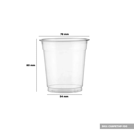 PET Clear Juice Cup 78 Diameter - hotpackwebstore.com