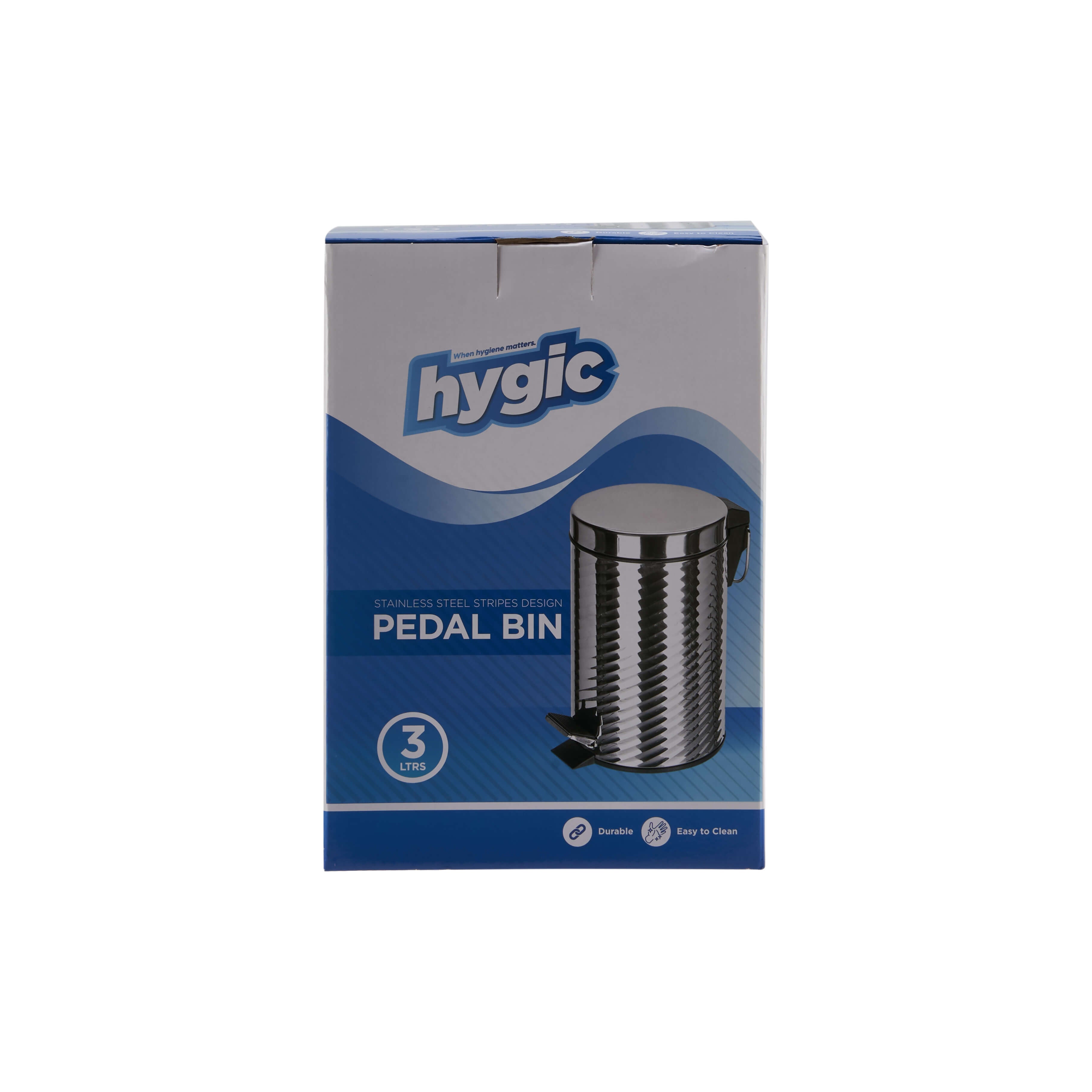 Hygic Stainless Steel Pedal Bin - hotpackwebstore.com