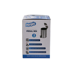 Hygic Stainless Steel Pedal Bin - hotpackwebstore.com