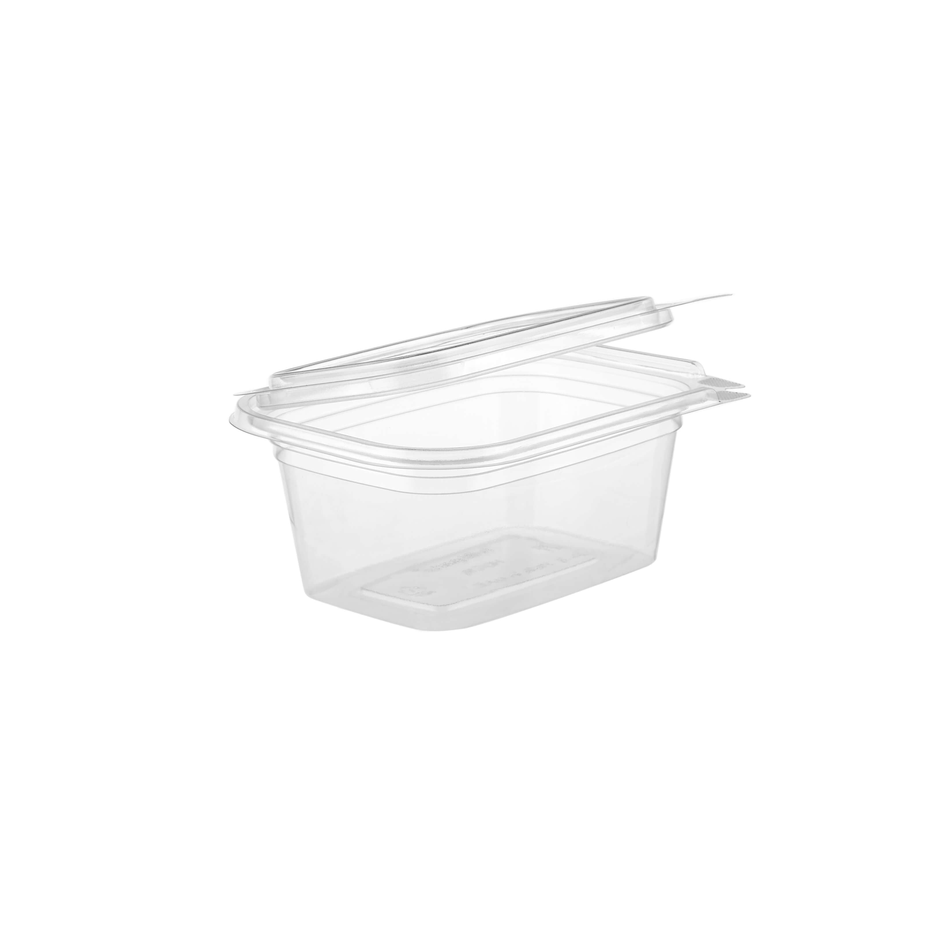 Hinged Square Deli Clear Pet Container - hotpackwebstore.com