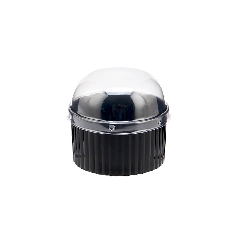 Black Ramekin Cup With Lid - hotpackwebstore.com