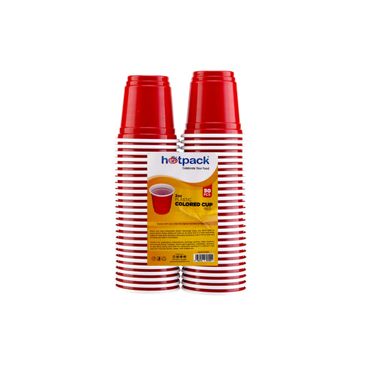 Red disposable shot cup for party - Hotpack Global