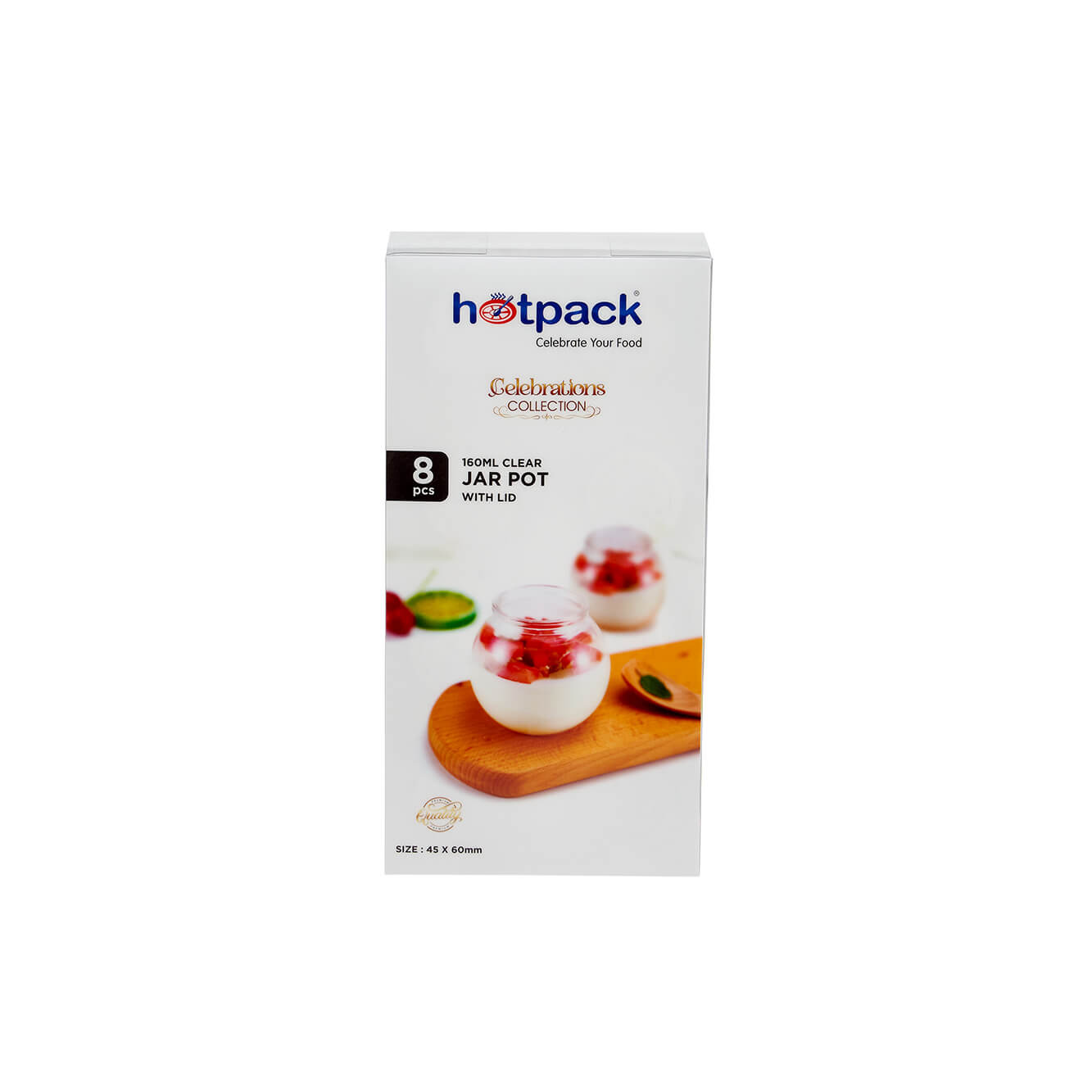 Clear Plastic Dessert Jar Pot With Lid - hotpackwebstore.com