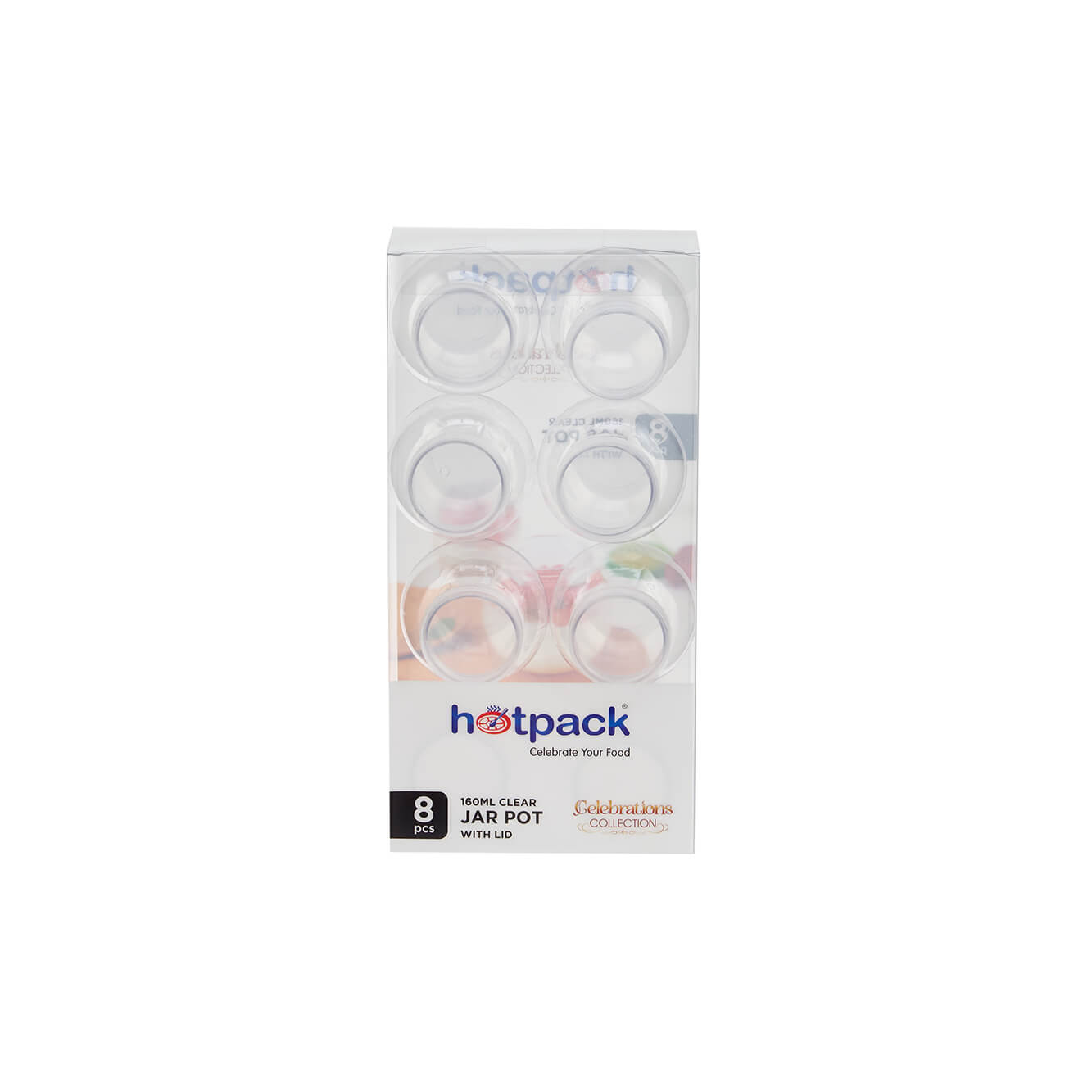 Clear Plastic Dessert Jar Pot With Lid - hotpackwebstore.com