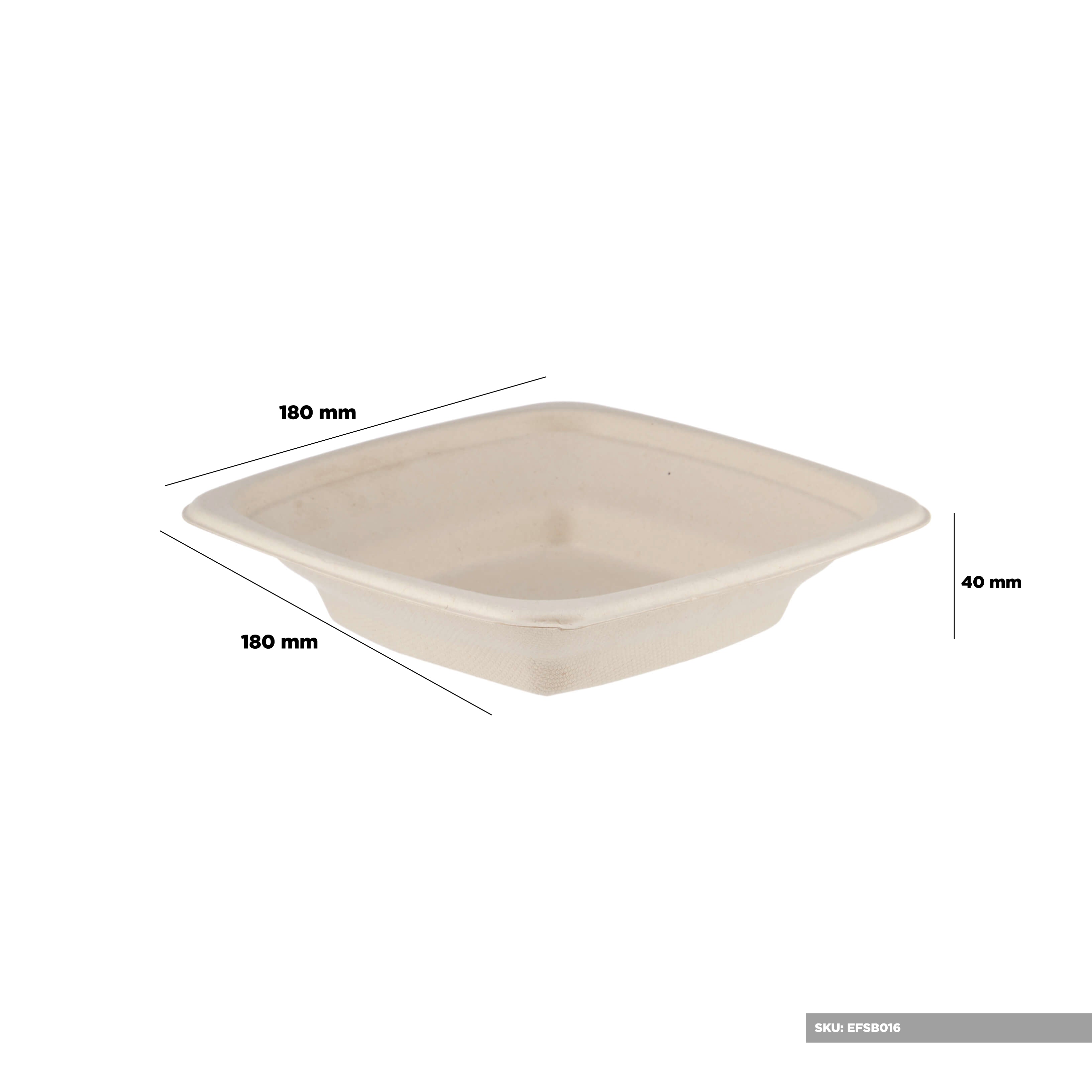 Eco-Friendly Square Container With Lid - hotpackwebstore.com