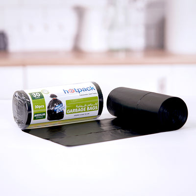 Black Heavy Duty Garbage Bag Roll - hotpackwebstore.com