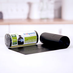 Black Heavy Duty Garbage Bag Roll - hotpackwebstore.com