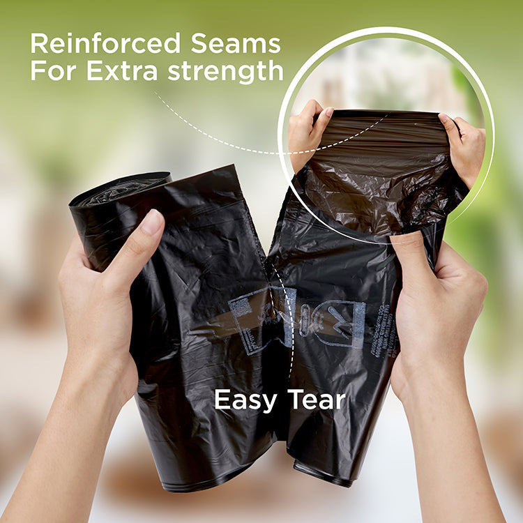 Black Heavy Duty Garbage Bag Roll - hotpackwebstore.com