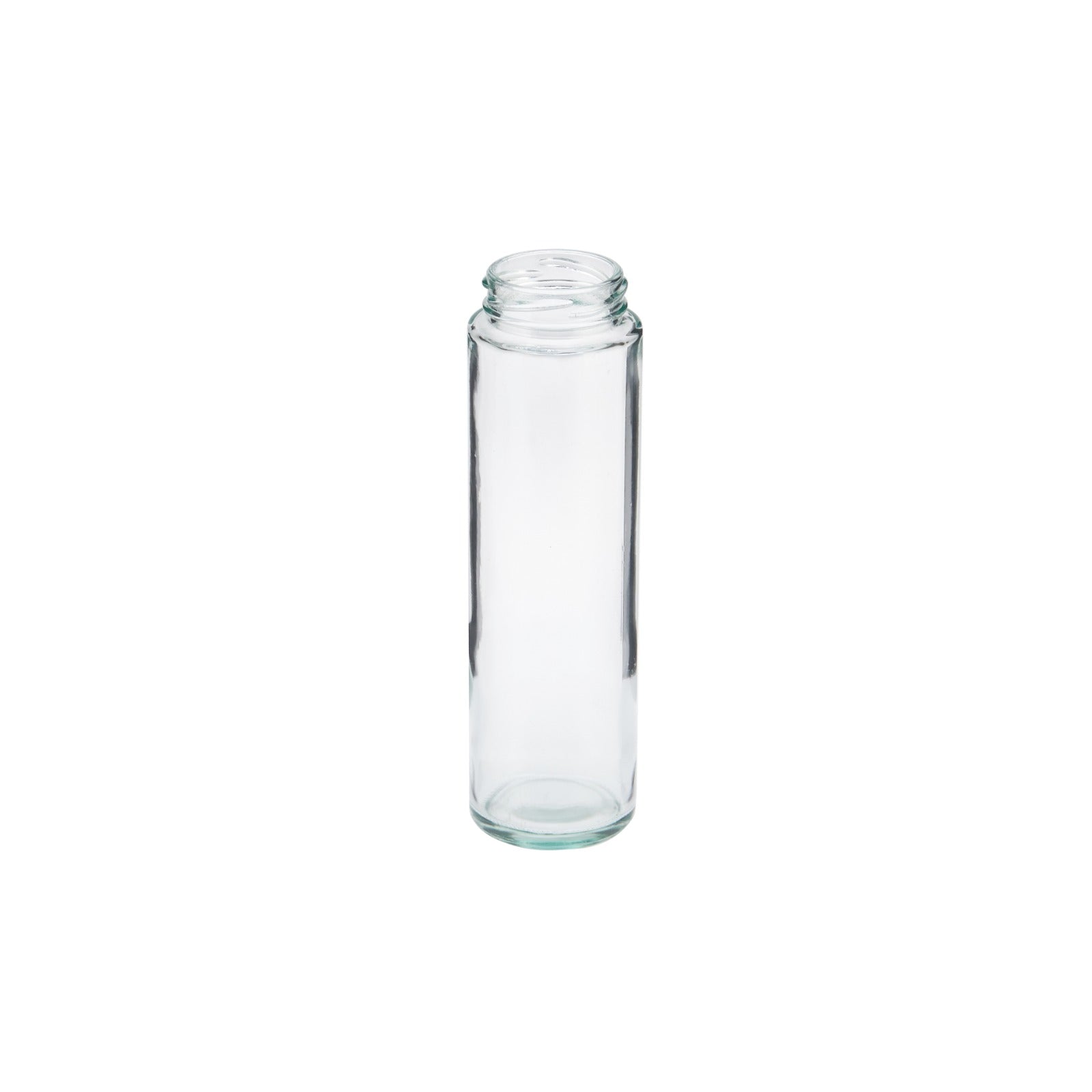 Glass Jar Tall Shape With Metal Lid