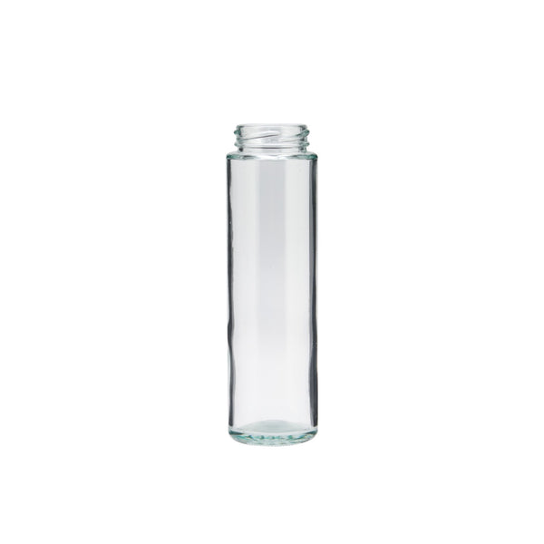 Glass Jar Tall Shape With Metal Lid
