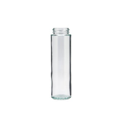 Glass Jar Tall Shape With Metal Lid