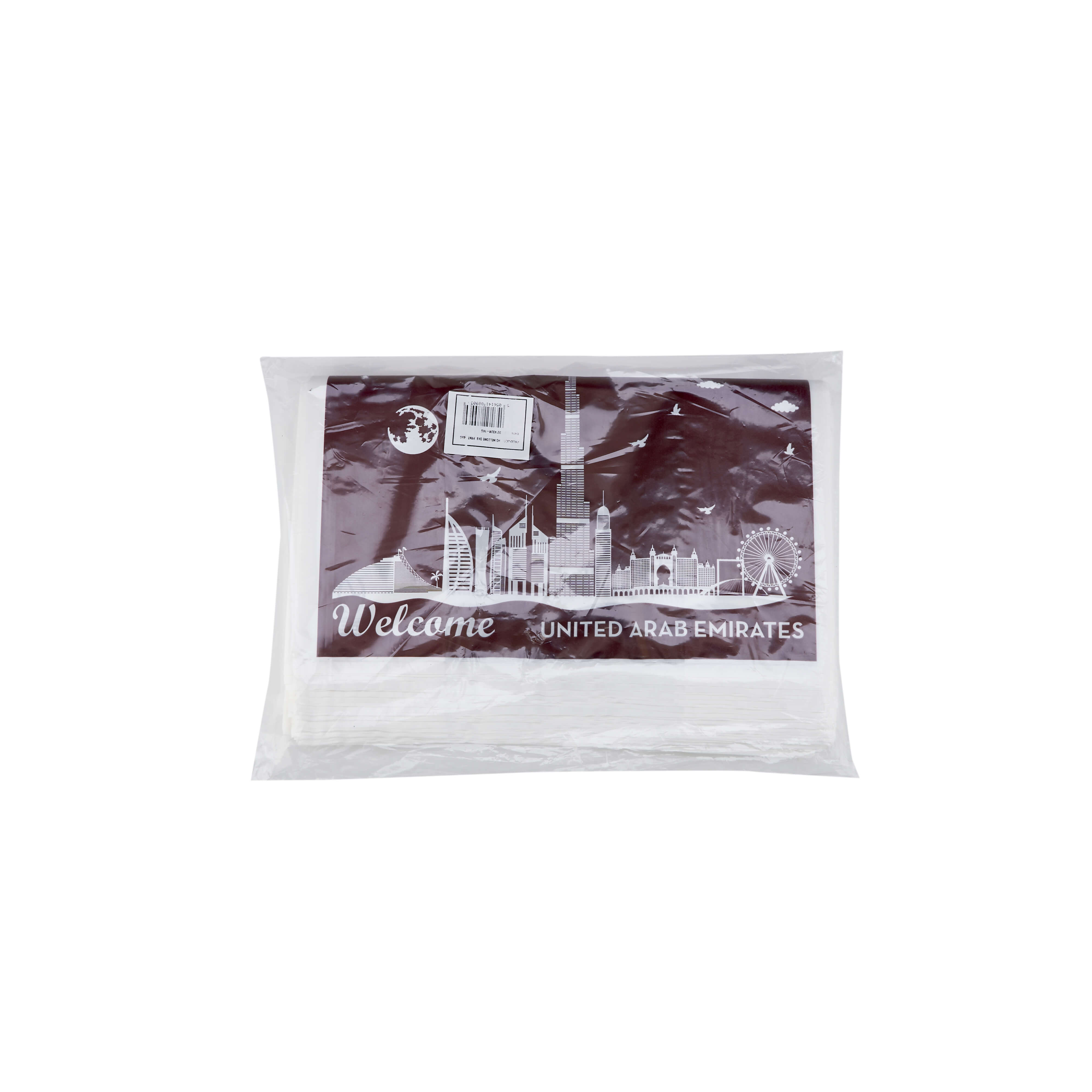 Welcome DXB Printed Plastic Carry Bag 1kg - hotpackwebstore.com