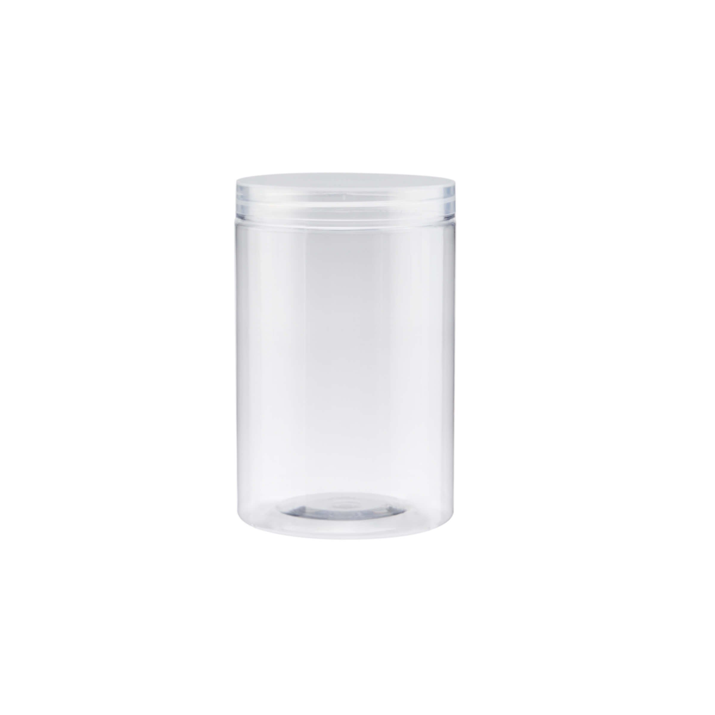 1000ml Clear Plastic Jar with Lid for organization - Hotpack Global