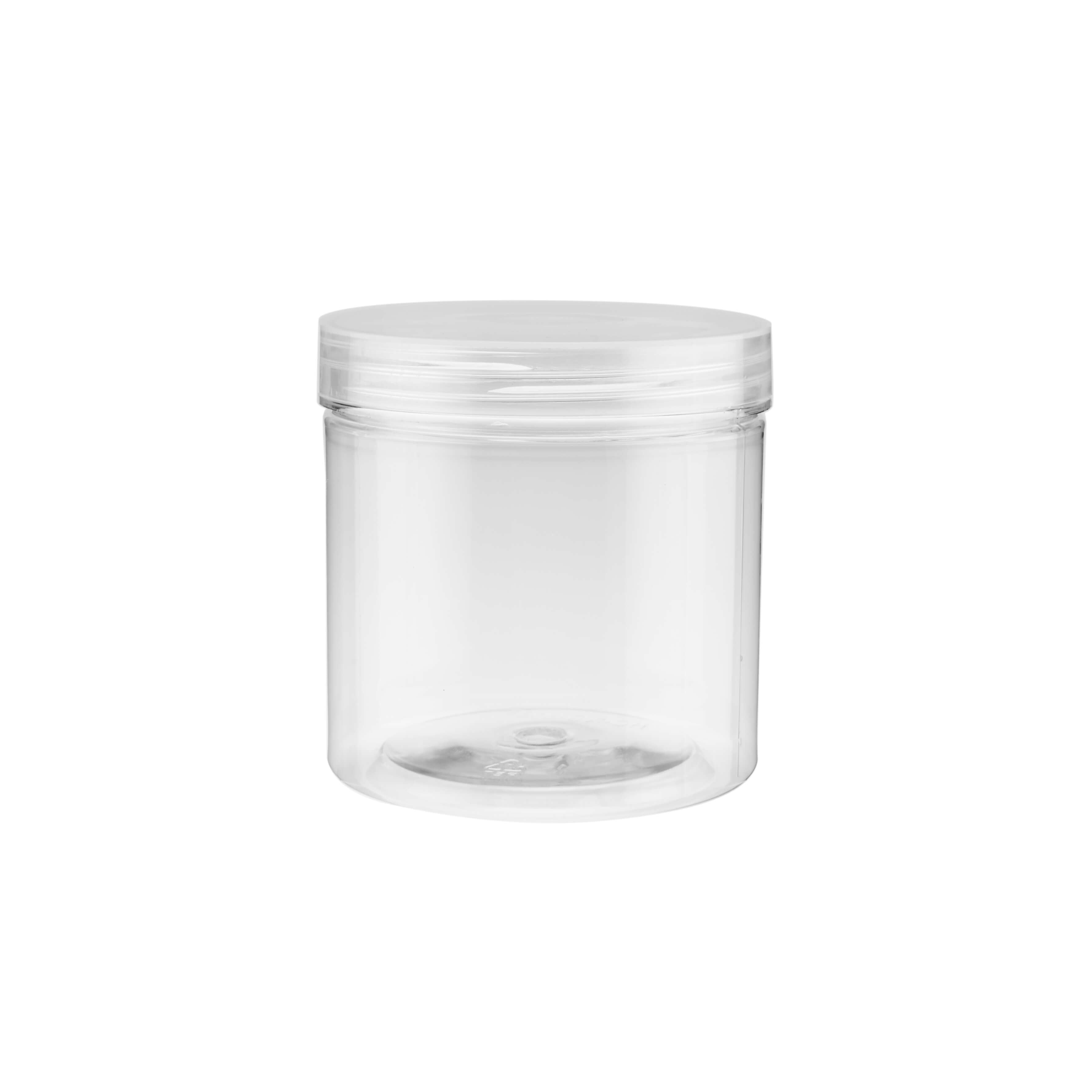 400 ml Clear Plastic Jar with Lid - Hotpack Global