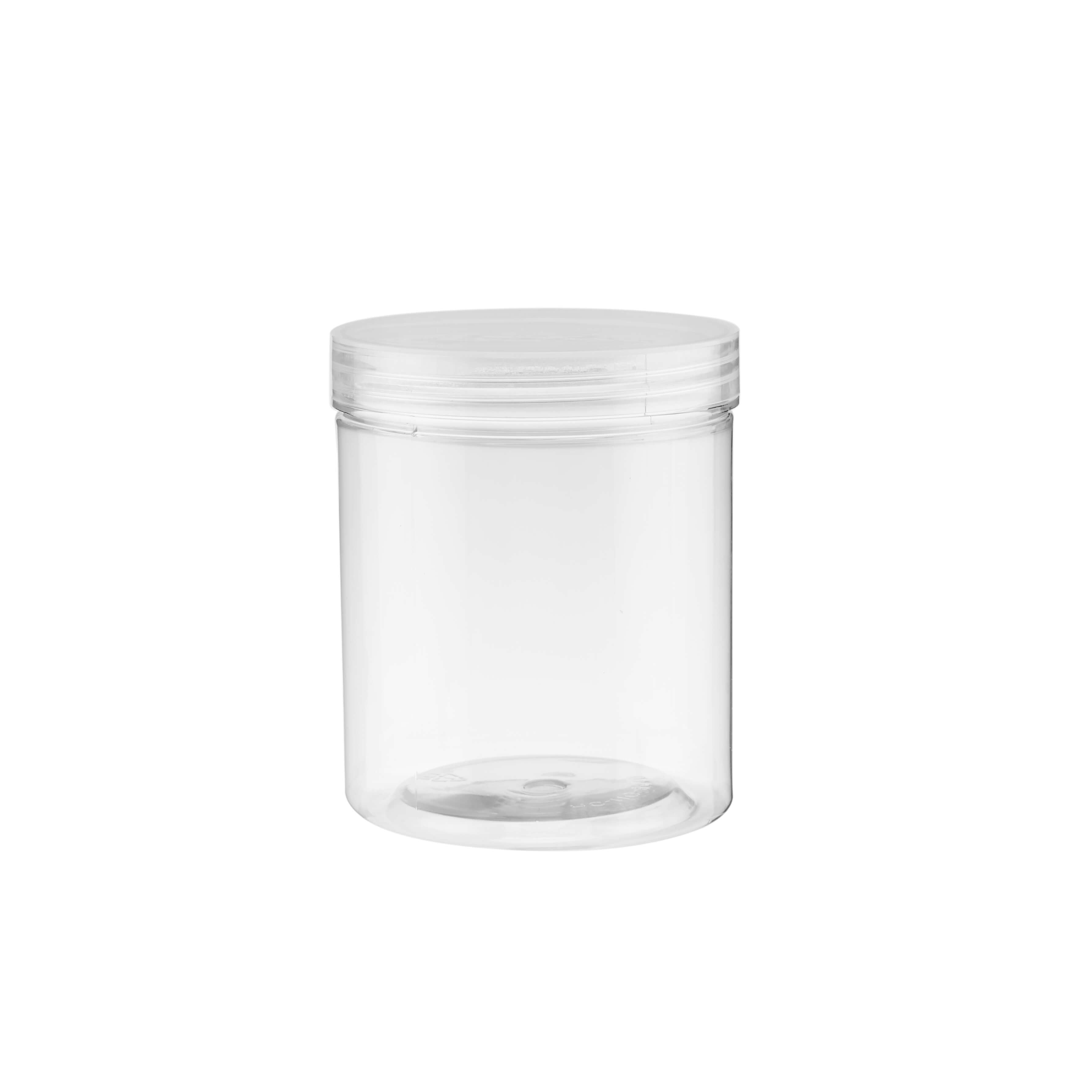 500ml Clear Plastic Jar with Lid for organization - Hotpack Global