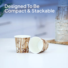 4 Oz Single Wall Printed Paper Cup 50 Pieces - hotpackwebstore.com