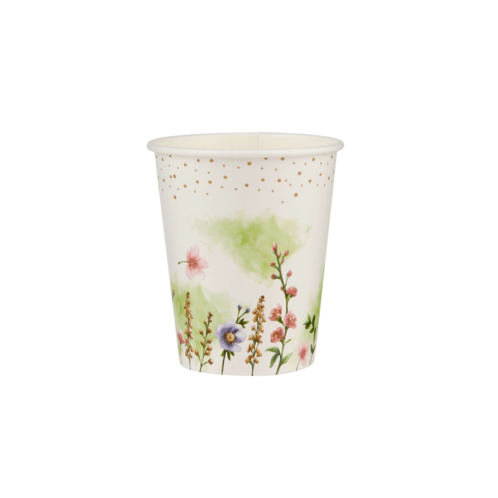 Floral Design Heavy Duty Paper Cups - hotpackwebstore.com