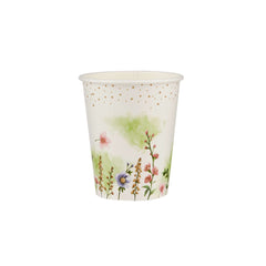 Floral Design Heavy Duty Paper Cups - hotpackwebstore.com