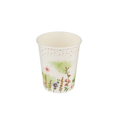 Floral Design Heavy Duty Paper Cups - hotpackwebstore.com