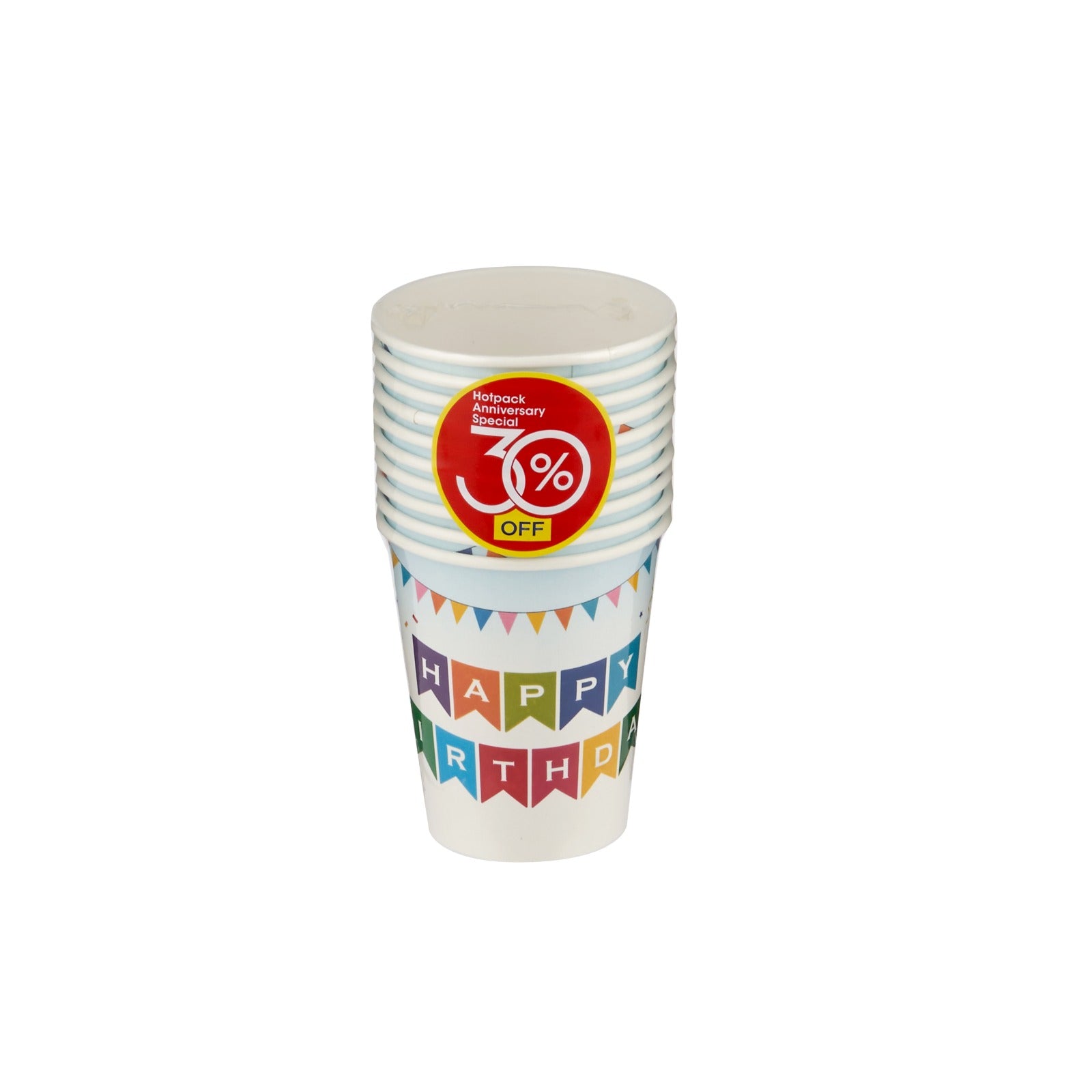 Happy Birth Day Theme Heavy Duty Single Wall Paper Cups - hotpackwebstore.com