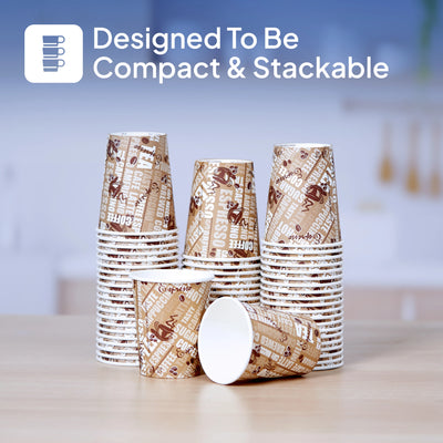 Single Wall Printed Paper Cup 20 Pieces - hotpackwebstore.com