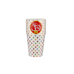 Polka Dotted Heavy Duty Single Wall Paper Cups - hotpackwebstore.com
