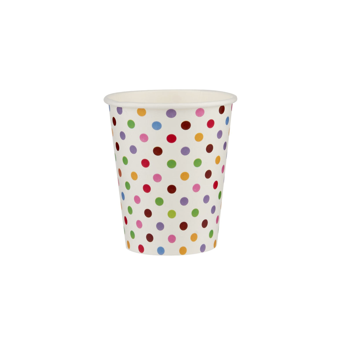 Polka Dotted Heavy Duty Single Wall Paper Cups - hotpackwebstore.com
