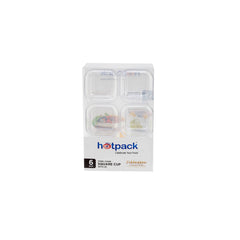 Clear Square Plastic Dessert Cup With Lid - hotpackwebstore.com
