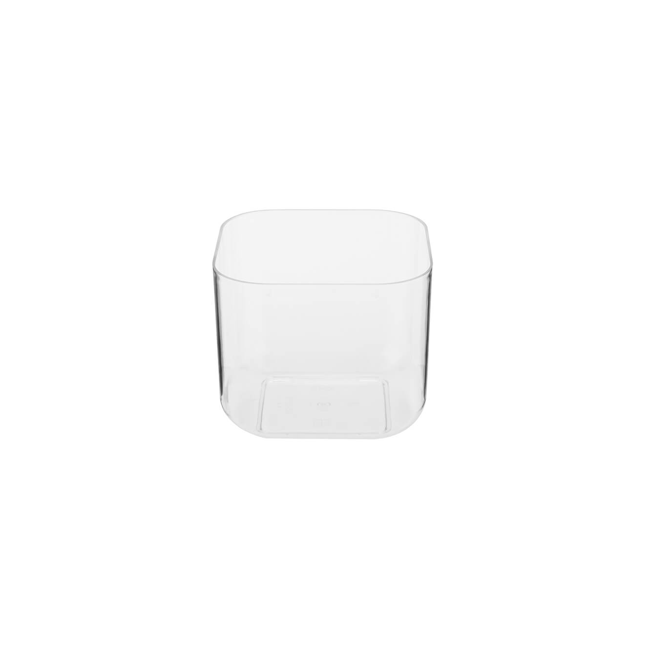 Clear Square Plastic Dessert Cup With Lid - hotpackwebstore.com