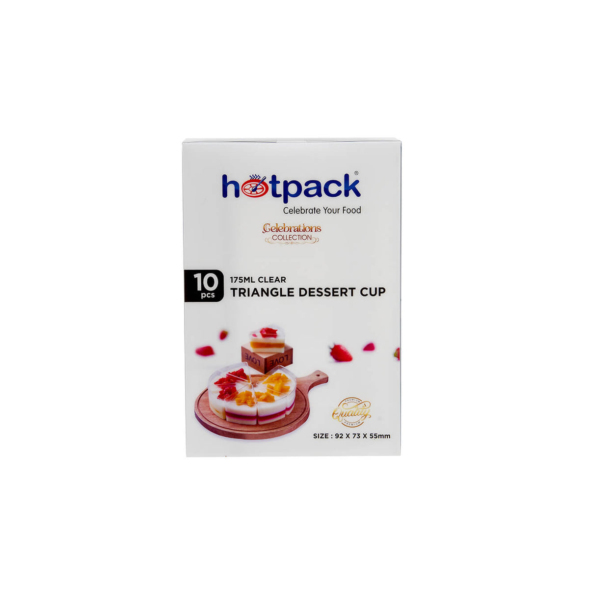 Triangle Clear Dessert Cup - hotpackwebstore.com