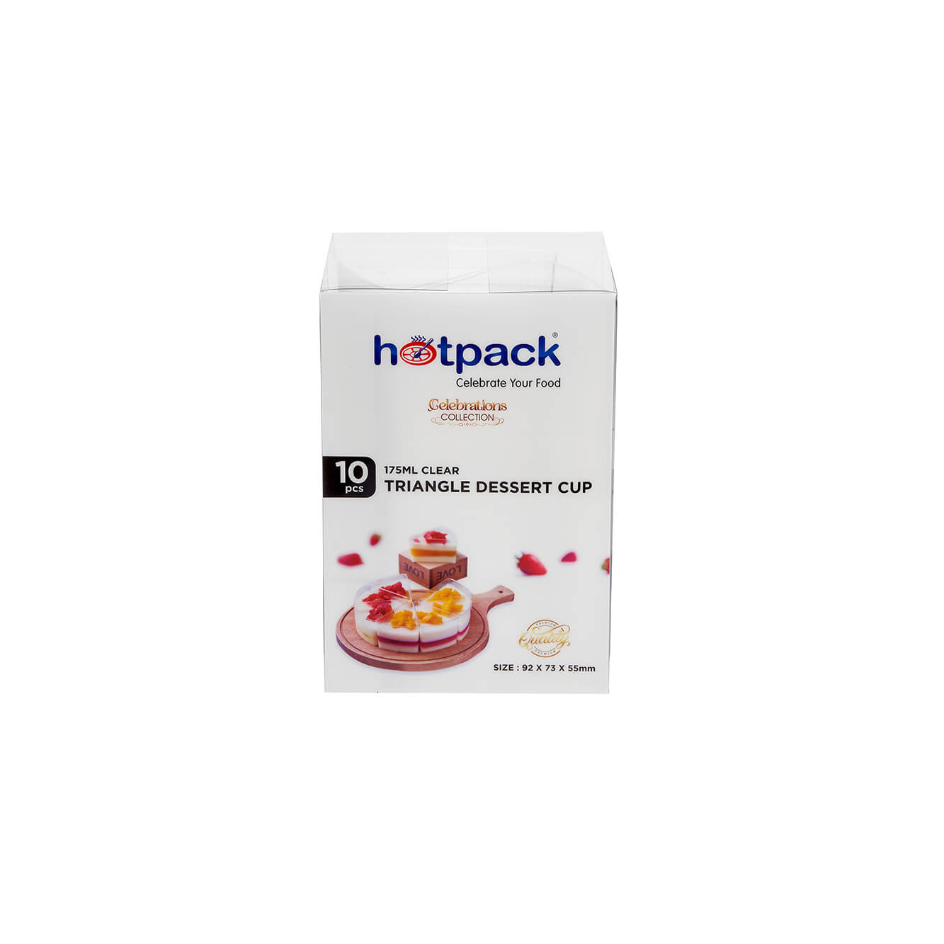 Triangle Clear Dessert Cup - hotpackwebstore.com