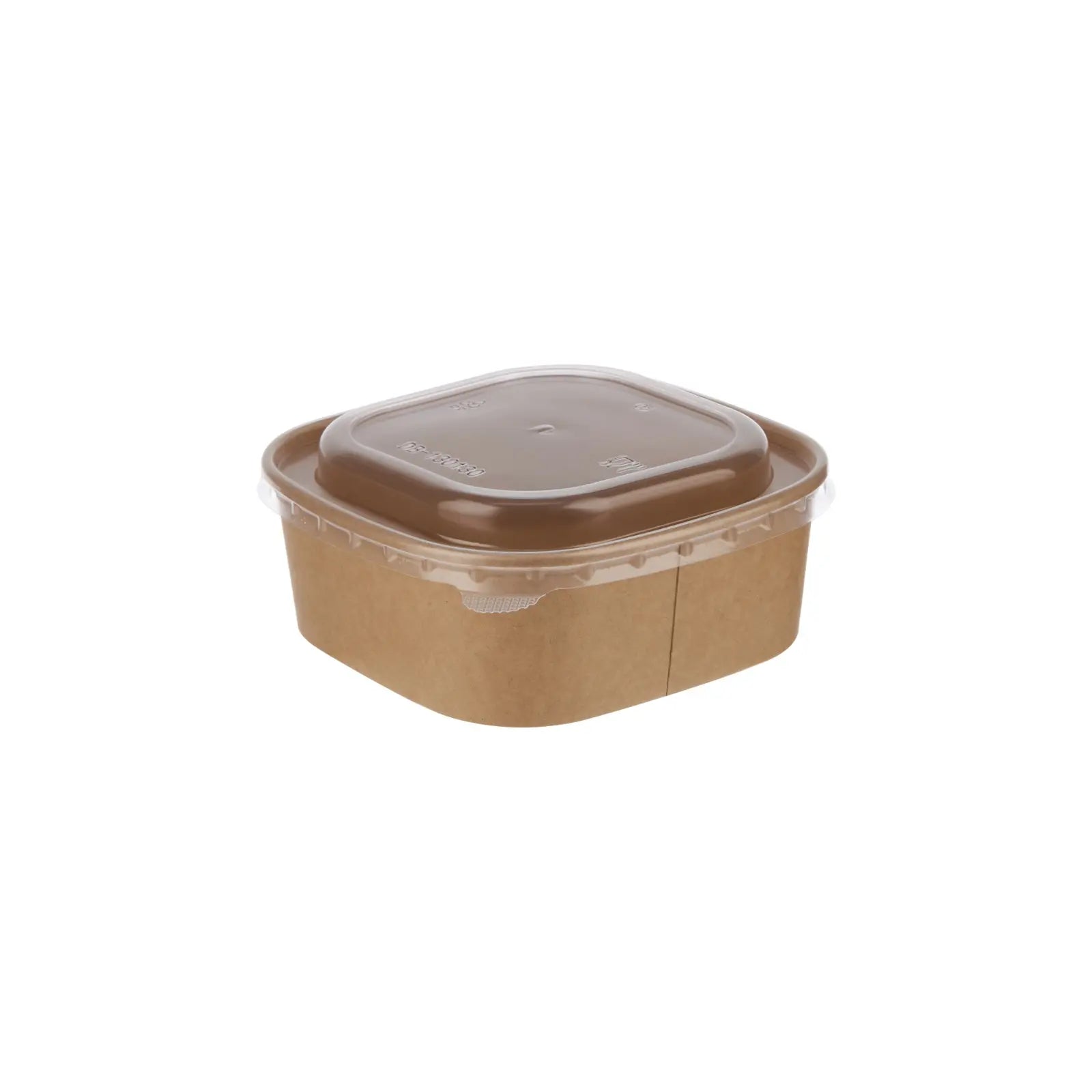 Kraft Square Container With Lid