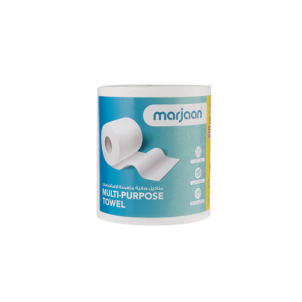 Marjaan multi-purpose towel packaging on a white background