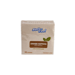 Soft n Cool Paper Folded Brown Napkin 33 X 33 cm